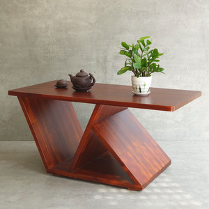 Table basse rectangulaire moderne 100x50x45cm en bois de Melaleuca de 25mm d'épaisseur, durable, non pliable, pour salon, ensemble de meubles TT68227 - Product Image 6