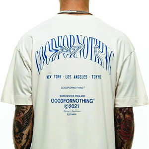 Rapide personnalisé 280gsm 300gsm 320gsm poids lourd 100% coton surdimensionné mode goutte épaule hommes t-shirt - Product Image 6