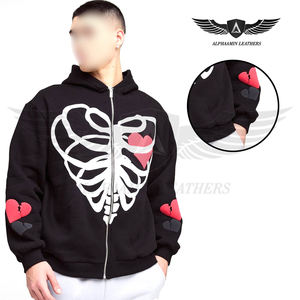 Venta al por mayor tarifa con el mejor proveedor lavable a máquina de primera calidad al aire libre desgaste cómodo nueva moda Puff impresión sudaderas con capucha - Product Image 4