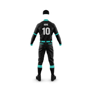 Ensemble d'uniformes de baseball pour adultes en gros, manches longues, maillot de baseball personnalisé, respirant, séchage rapide, imprimé de haute qualité - Product Image 4