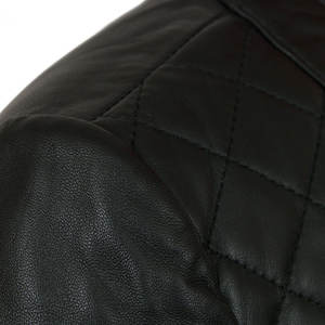Women Genuine Leather Long Sleeve <b>Zipper</b> Lapel Spring Autumn Streetwear Motorcycle Jacket with Satin Woven Fabric Windproof - Product Image 2
