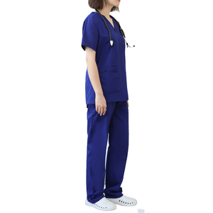 Customizable Private Label <b>Plus</b> <b>Size</b> Men's Medical <b>Scrub</b> Set Uniform Canvas Fabric Quick Dry Breathable Featuring Your Own Logo - Product Image 3