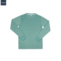 T-shirt à manches longues vierge de sublimation Marque privée personnalisée pour marque basse quantité minimale de commande Haute qualité 170-180 grammes très doux pour homme