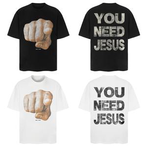 เสื้อยืดลำลองใส่ได้ทั้งชายและหญิงคอกลมแขนสั้นผ้าฝ้าย150กรัมทนทานออกแบบมาพร้อมกับสไตล์สตรีทแวร์พิมพ์ลาย - Product Image 4