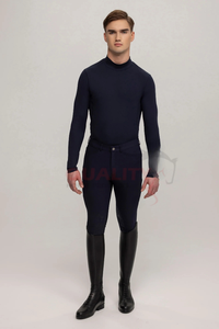 Chemises d'équitation pour hommes à manches longues Vêtements de sport confortables Chemises d'équitation pour hommes à la mode Silhouette mince et moderne - Product Image 4