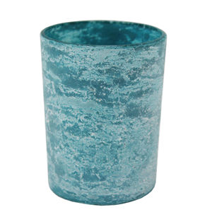 Décoration d'intérieur kaki fini de forme ronde support votif en verre fantaisie Design classique pour la décoration de mariage à la main - Product Image 3