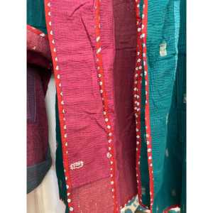 Chaqueta Kantha Vintage Greensleeves para Mujer, Reversible, Acolchada, de Cuero con Relleno de Algodón, Decoración de Patchwork, para Primavera y Otoño - Product Image 4