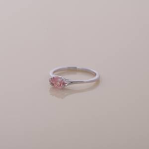 Anillo de Diamante Rosa Cultivado en Laboratorio, Oro Amarillo, Blanco y Rosa de 18K, Joyería Solitaria - Product Image 2