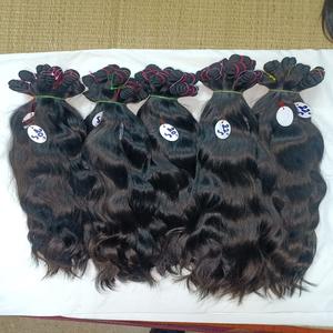 High Quality Unprocessed Remy Virgin Indian Human Hair <b>Extensions</b> Straight/Wavy/<b>Curly</b>/Kinky/Fumi Texture Soft Shiny Machine - Product Image 3
