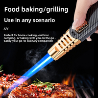 Briquet torche coupe-vent JH en gros, économique, à flamme puissante, au gaz butane, pour barbecue, cigares et cuisine, accessoires