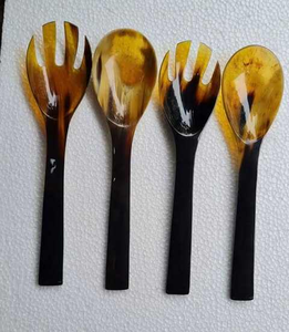 Lightweight Buffalo Horn Made Spoons for Luxury Dining Accessories Quality Ox Horn Spoon for Gifts Food-safe Ox Horn Spoon - Product Image 5