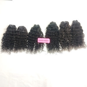 Fabrique 100% vietnamien vierge couleur naturelle en gros machine double trame dentelle avant perruques vagues profondes extensions de cheveux humains - Product Image 3