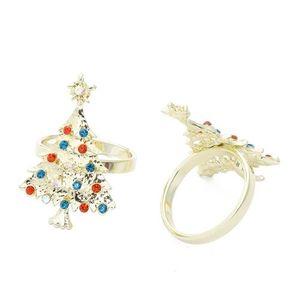 Anneau de serviette de noël en or Rose de qualité supérieure, élégant pour la maison, l'hôtel, les fêtes de mariage, les Shgape en forme de renne - Product Image 2