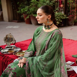 Luxury Ramsha Volume REET Shalwar Kameez Suits Indian Style Formal Wear on Karandi Cotton Fabric Pakistan Collection - Product Image 3