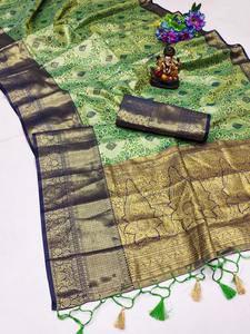 Nouveau lancement Pure Kanjivaram Silk Sarees avec des vêtements de fête super doux et soyeux - Product Image 4