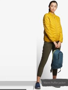 แจ็กเก็ตแขนยาวซิปเต็มตัวสำหรับผู้หญิงแจ็คเก็ตขนเป็ดบรรจุกันน้ำฤดูหนาว - Product Image 5