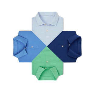Polos clásicos para hombre: algodón suave, corte ajustado, camisetas polo de manga corta para informales, negocios y ropa deportiva - Product Image 1