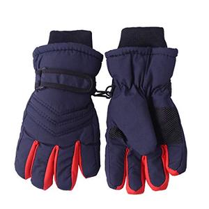 Winter Warm Adult Snowboard Waterproof Polyester Mittens & <b>Gloves</b> with Touch Screen and Hook and Loop Closure for Men Women - Product Image 1