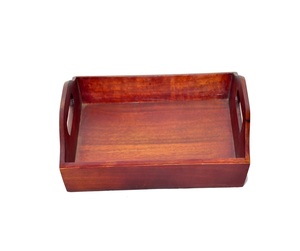 Plateau de service en bois de forme rectangulaire fait à la main en gros dessus de table ustensiles de cuisine décoratif alimentaire légumes plateau de service en bois - Product Image 1