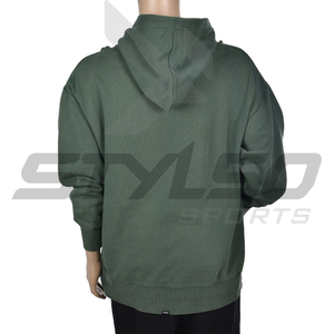 Men's Oversize Custom Hoodie High Quality Cotton French Terry Pullover <b>Thick</b> <b>Fleece</b> Drop Shoulder Print Pattern Winter Season - Product Image 4