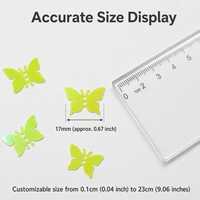 Paillettes PVC papillon lâches de 17 mm aux couleurs irisées et holographiques pour décorations DIY et slime (adultes)