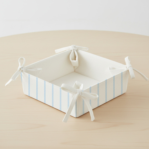 Cotton <b>Bread</b> <b>Basket</b> Organizer Soft Cotton Fabric Bowl for <b>Bread</b> Pastries & Rolls Foldable Washable - Product Image 1