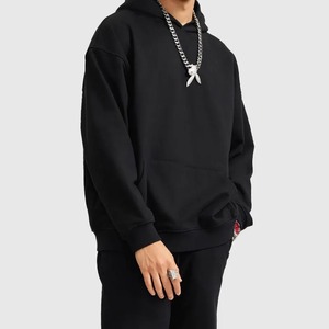 Survêtement d'hiver pour homme en molleton de coton plus épais avec logo personnalisé, écologique, à capuche, grande taille, sport - Product Image 2