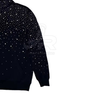 Sudaderas con Pedrería Brillante para Hombre, Sudadera Casual Elegante con Pedrería Brillante - Product Image 5