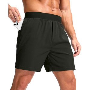 Shorts Deportivos para Hombre al por Mayor, Ecológicos, de Secado Rápido, Transpirables, de Cintura Alta, de Algodón/Poliéster, para Gimnasio y Fitness, Servicio OEM - Product Image 1