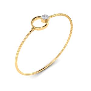 Lab Grown Diamond <b>Flower</b> Shape 925 Sterling Silver Gold Plated <b>Bracelet</b> Romantic Style Fine Jewelry for Women Wedding Party - Product Image 1