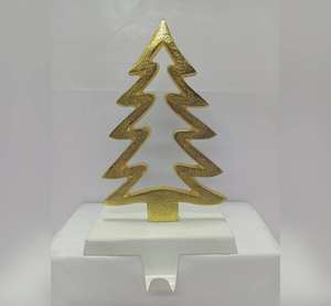 Porte-chaussettes de Noël en métal de qualité supérieure, décoration de Noël en ange doré, prix avantageux - Product Image 1