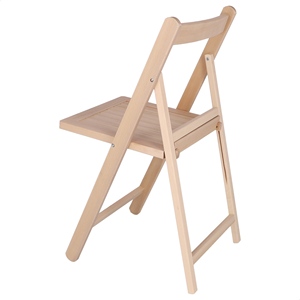 WELL HOME NORTE Sedia da Giardino in Legno di Faggio Non Verniciato 43x47x79 cm - Product Image 3