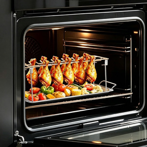Soporte Vertical de Acero Inoxidable de Alta Calidad para Piernas y Alas de Pollo para Ahumador y <span class=keywords><strong>Parrilla</strong></span>, Soporte Resistente con Bandeja Recolectora de Grasa - Product Image 2