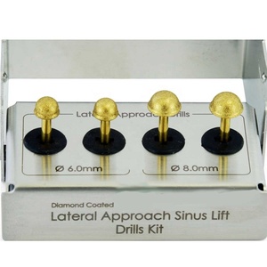 Implantes dentales Lateral Apach Sinus Lift Drills Kit Juego de 4 piezas, fabricado en Pakistán por Zarnab Surgical and Dental Co. Implants - Product Image 2