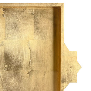 Usine du Vietnam Plateau de service en laque d'or avec poignée Plateau de service de luxe Hôtel Villa Affichage Made in Vietnam - Product Image 3