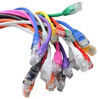 Cable de Red Cat5e Cat6 con Cubierta Flexible de PVC, Cable Ethernet con Conector RJ45, Estándar de Rendimiento de Frecuencia de 100MHz 250MHz