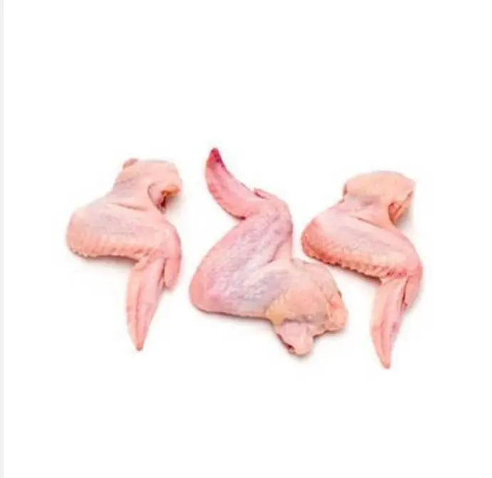 Aile de poulet crue congelée avec peau blanche uniquement Ailes mi-articulées de poulet congelées fraîches de la meilleure qualité