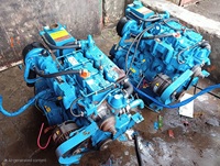 Moteur diesel hors-bord Lister Petter LPW3 4 temps 3 cylindres d'occasion, ex-bateau de sauvetage, pour exportation