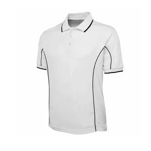 เสื้อโปโลลายทางคอเสื้อท่อแถบสีเหลืองทำเองสไตล์สตรีทเสื้อโปโลขนาด unisex - Product Image 5