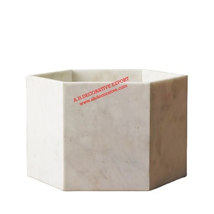 Hexagon Shape High Quality Marble <b>Table</b> Top Serving Bowl Home <b>Table</b> Decoration & Wedding <b>Table</b> Centerpiece Fruits Serving Bowl - Product Image 1