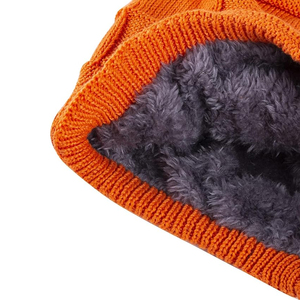 Gorros de punto con puños cortos y parche personalizado de marca privada al por mayor de fábrica de alta calidad Gorro con logotipo para gorro de punto de invierno de Hip Hop - Product Image 4