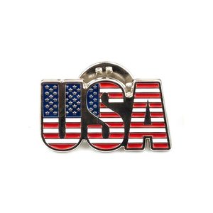 Pins Esmaltados de Latón Plateado con Forma de Estados Unidos, Personalizados y Tradicionales, con Serigrafía - Product Image 6
