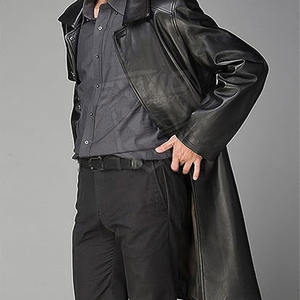 Abrigos Largos de Cuero para Hombre, Estilo 2026, Alta Calidad, Tallas Grandes, MOQ Bajo, Transpirables - Product Image 4