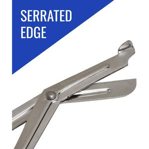 Ciseaux de traumatologie robustes pour kits d'urgence avec arêtes de coupe tranchantes Caractéristiques de sécurité instruments chirurgicaux instruments dentaires - Product Image 4