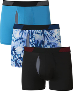 OEM ODM Boxer en polyester imprimé avec logo personnalisé pour hommes Sous-vêtements confortables et respirants pour hommes Fabriqué au Pakistan 2025 - Product Image 5