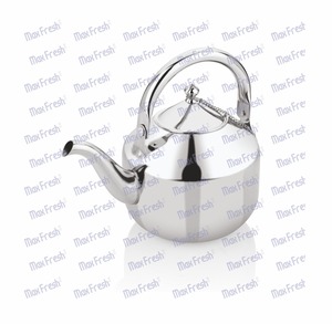 Maxfresh กาน้ำชาสแตนเลสคลาสสิกคุณภาพสูงเป็นมิตรกับสิ่งแวดล้อมใช้ในชีวิตประจำวันสีเงิน1700มล. บรรจุภัณฑ์กล่องของขวัญ - Product Image 1