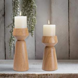 Support de bougie en bois fait main, design complexe, qualité 100% naturelle, emballage personnalisé pour la Saint-Valentin, rehausse l'ambiance - Product Image 1