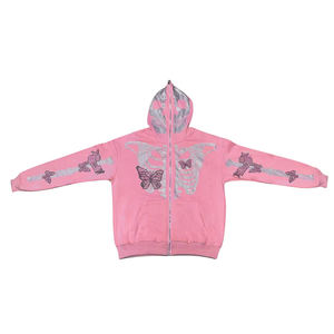 Fabricantes profesionales Diseño único Nuevo estilo Oversize Men's Full Zip up Sudadera con capucha de algodón para invierno Impresión digital - Product Image 2