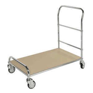 ESD Electro-Galvanized Four-Wheel <b>Platform</b> <b>Trolley</b> KM191-ESD Folding Industrial Storage <b>Trolley</b> with OEM Customizable Frame - Product Image 1