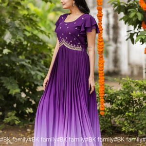 ชุด anarkali kurti ผ้าฝ้ายแท้ออกแบบใหม่ - Product Image 3